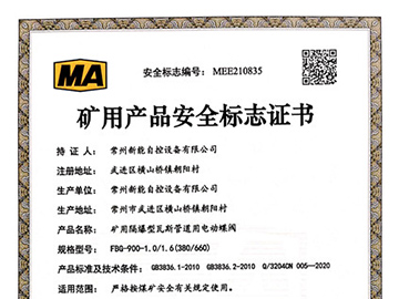 瓦斯阀煤安证_FBG900